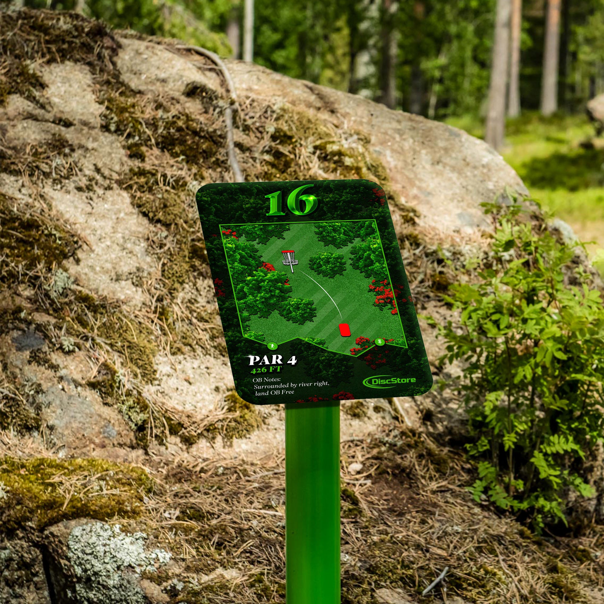 Disc Golf Advanced Course Signage