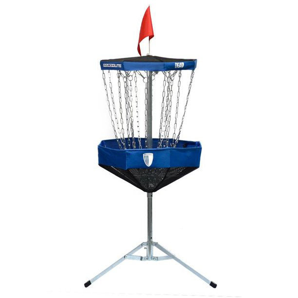 Blue Portable Metal Disc Frisbee Golf Goal (6-Disc Set)