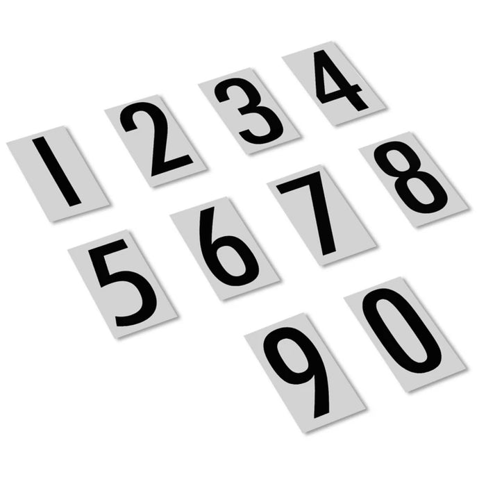 Vinyl Hole Number Decals