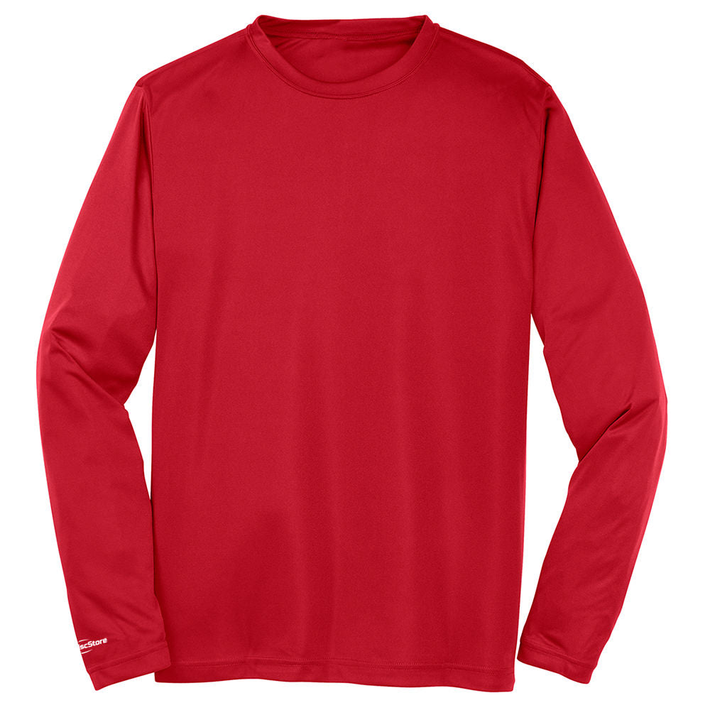 Red long cheap sleeve dri fit