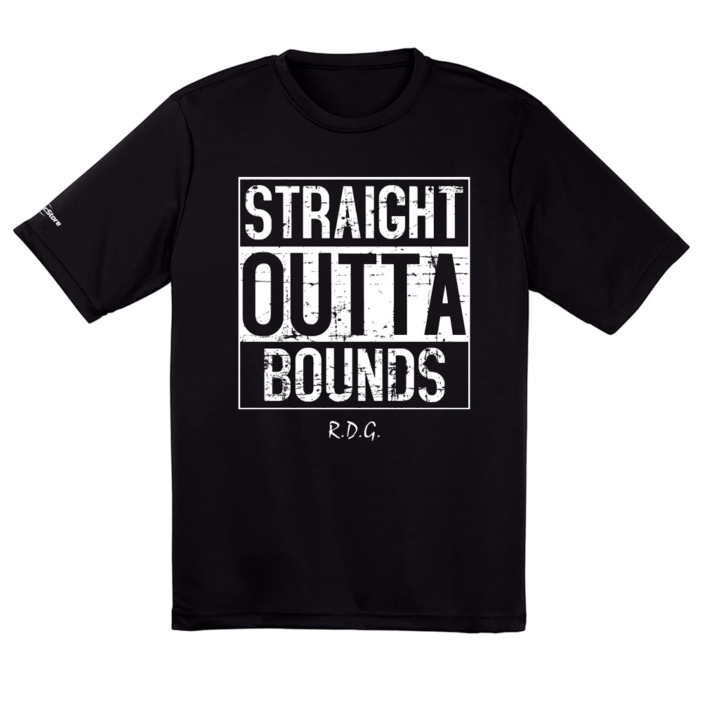 Straight Outta Bounds Dry Fit Disc Golf Shirt
