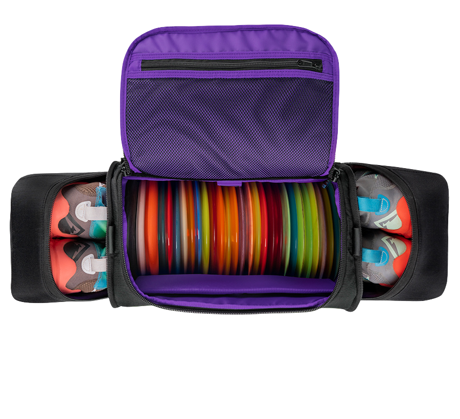 Grip EQ MB-TSD1 - Discraft Paul McBeth Disc Golf Travel Duffel Black/Purple