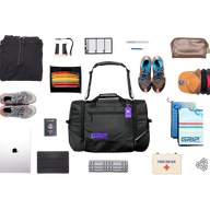 Grip EQ MB-TSD1 - Discraft Paul McBeth Disc Golf Travel Duffel Black/Purple