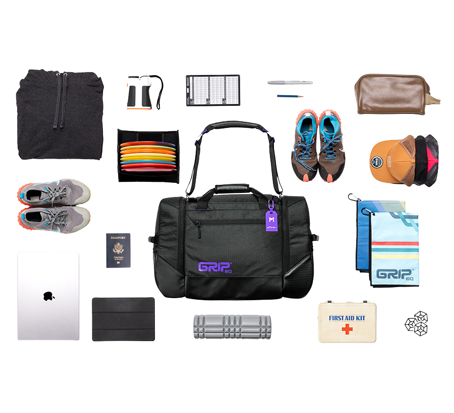Grip EQ MB-TSD1 - Discraft Paul McBeth Disc Golf Travel Duffel Black/Purple
