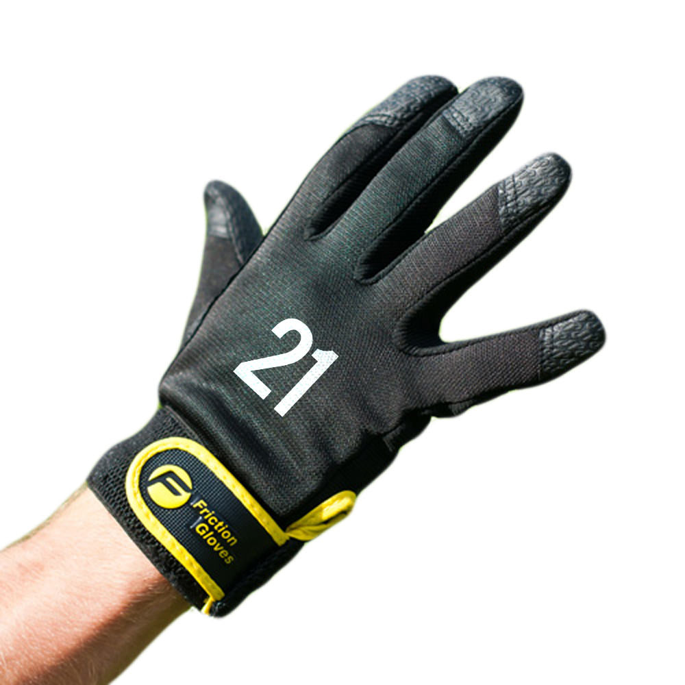 Friction Gloves - Ultimate Frisbee Gloves - Rubberized Palm & Fingers for  Amazing Grip in All Conditions - Play Your Best in Any Weather, Gloves 