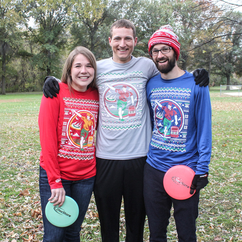 Disc Golf Ugly Sweater Long Sleeve Jersey