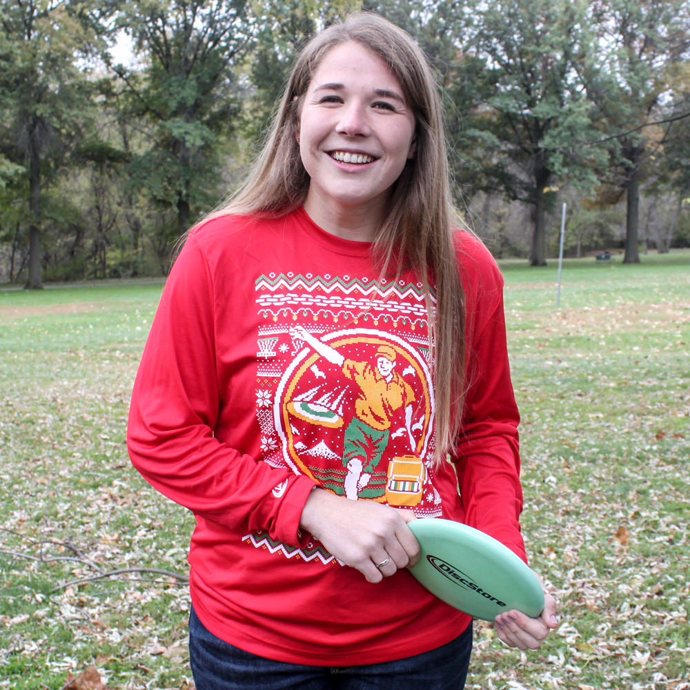 Ugly Sweater Long Sleeve Disc Golf Jersey Disc Store