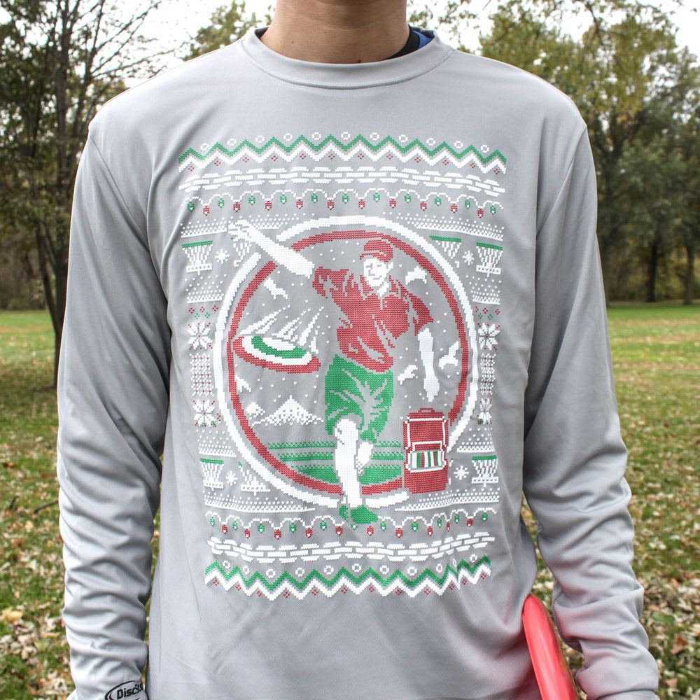 Disc Golf Ugly Sweater Long Sleeve Jersey
