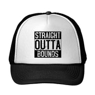 Straight Outta Bounds Disc Golf Trucker Hat