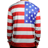 American Flag Full Sub Tuxedo Long Sleeve Jersey